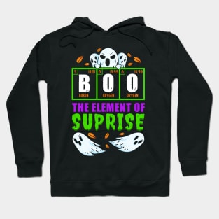 Boo, The Element of Surprise! Funny Chemist Halloween Gift Hoodie